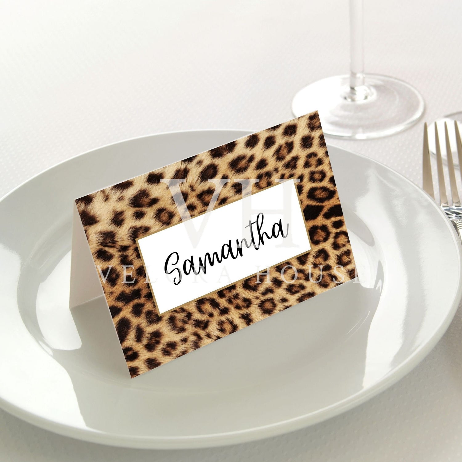 Leopard Place Cards Pk/45