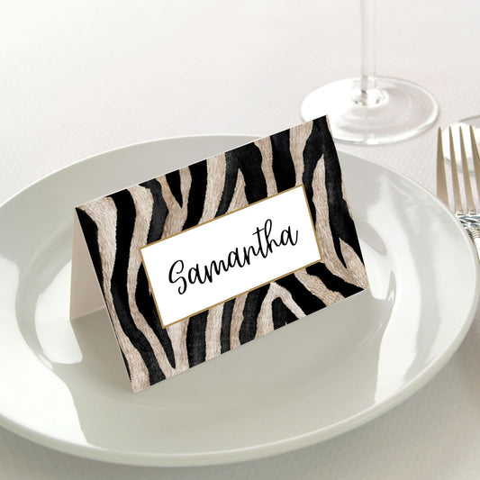 Zebra Place Cards Pk/45