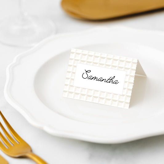 Waffle Place Cards Pk/45
