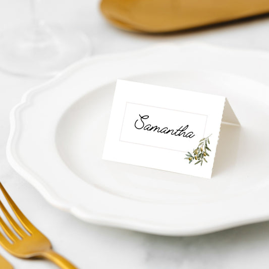 Wild Olives Place Cards Pk/45