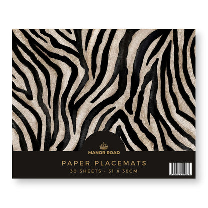 The Zebra Paper Placemat Pad/30