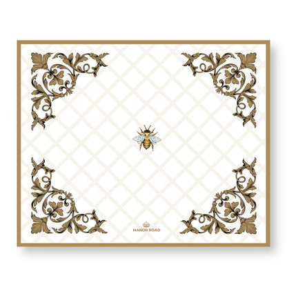 Ornamental Bee Paper Placemat Pad/30