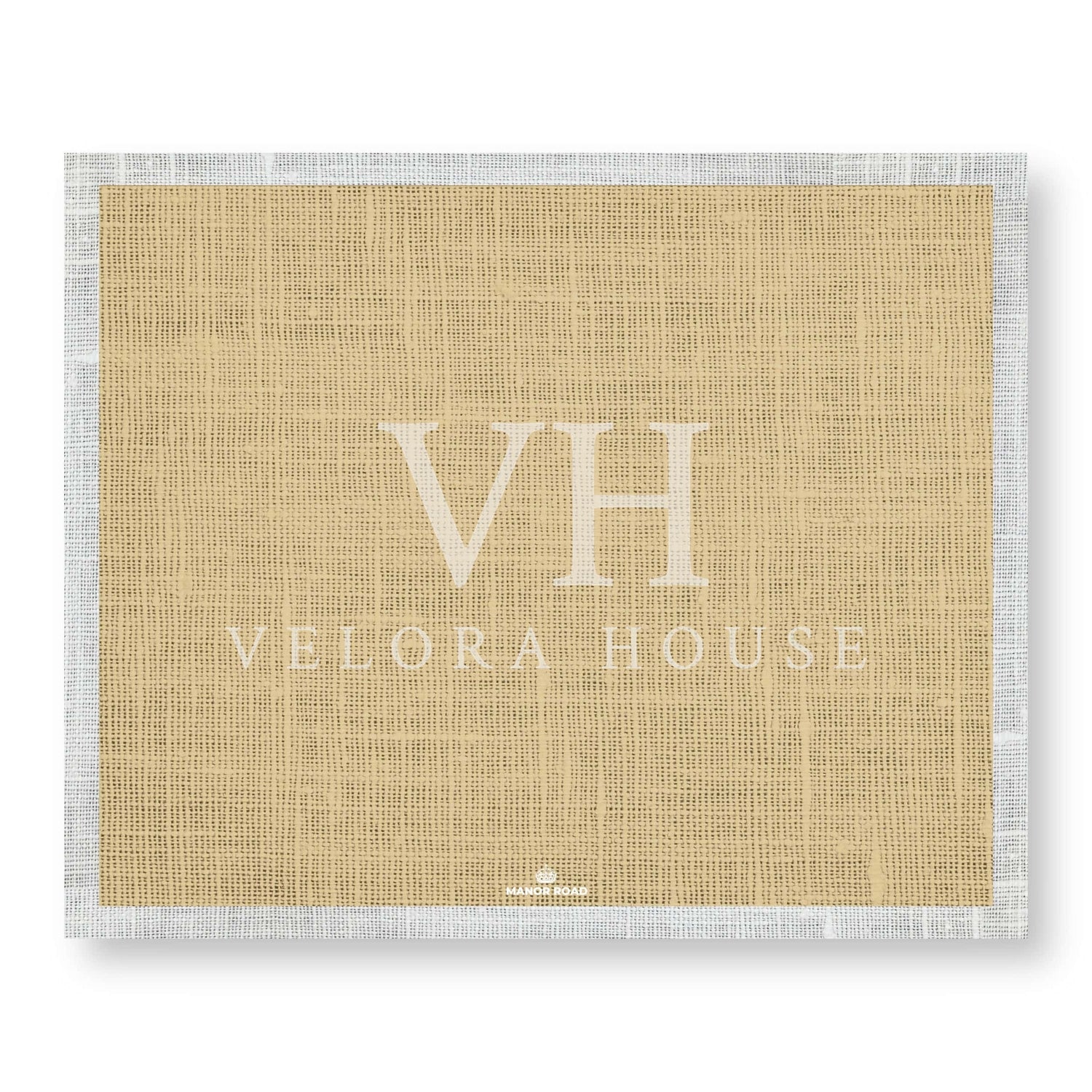 Gold Linen Paper Placemat Pad/30