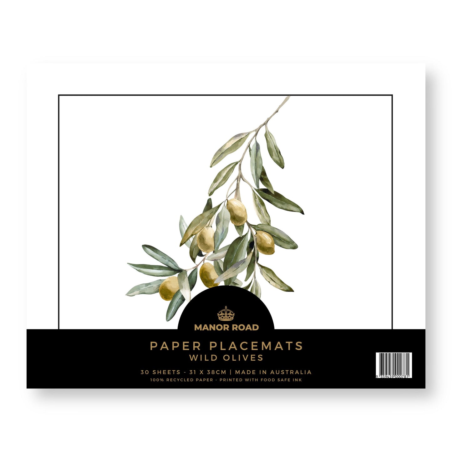 Wild Olives Paper Placemat Pad/30