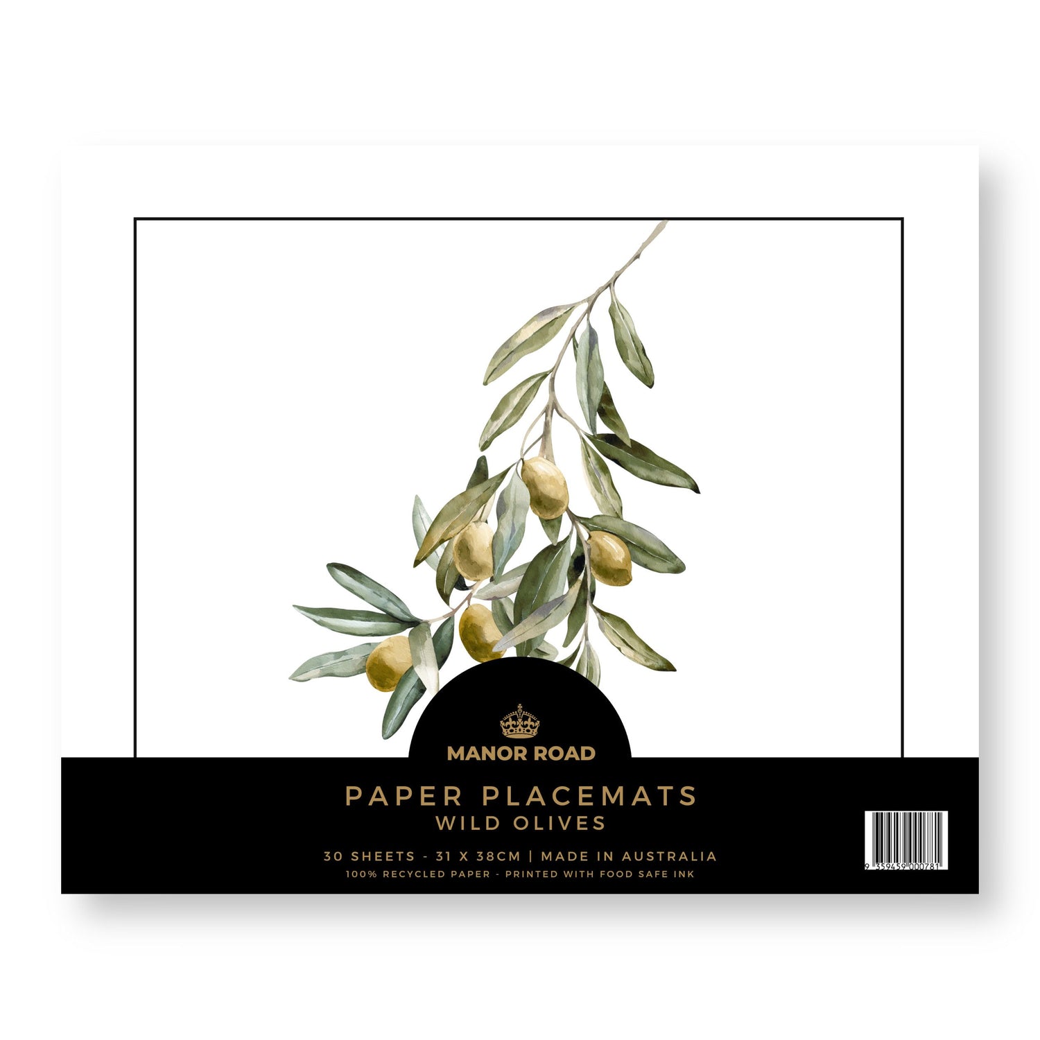 Wild Olives Paper Placemat Pad/30