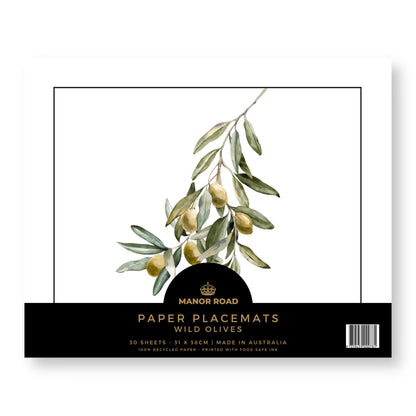 Wild Olives Paper Placemat Pad/30