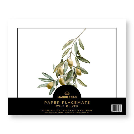 Wild Olives Paper Placemat Pad/30