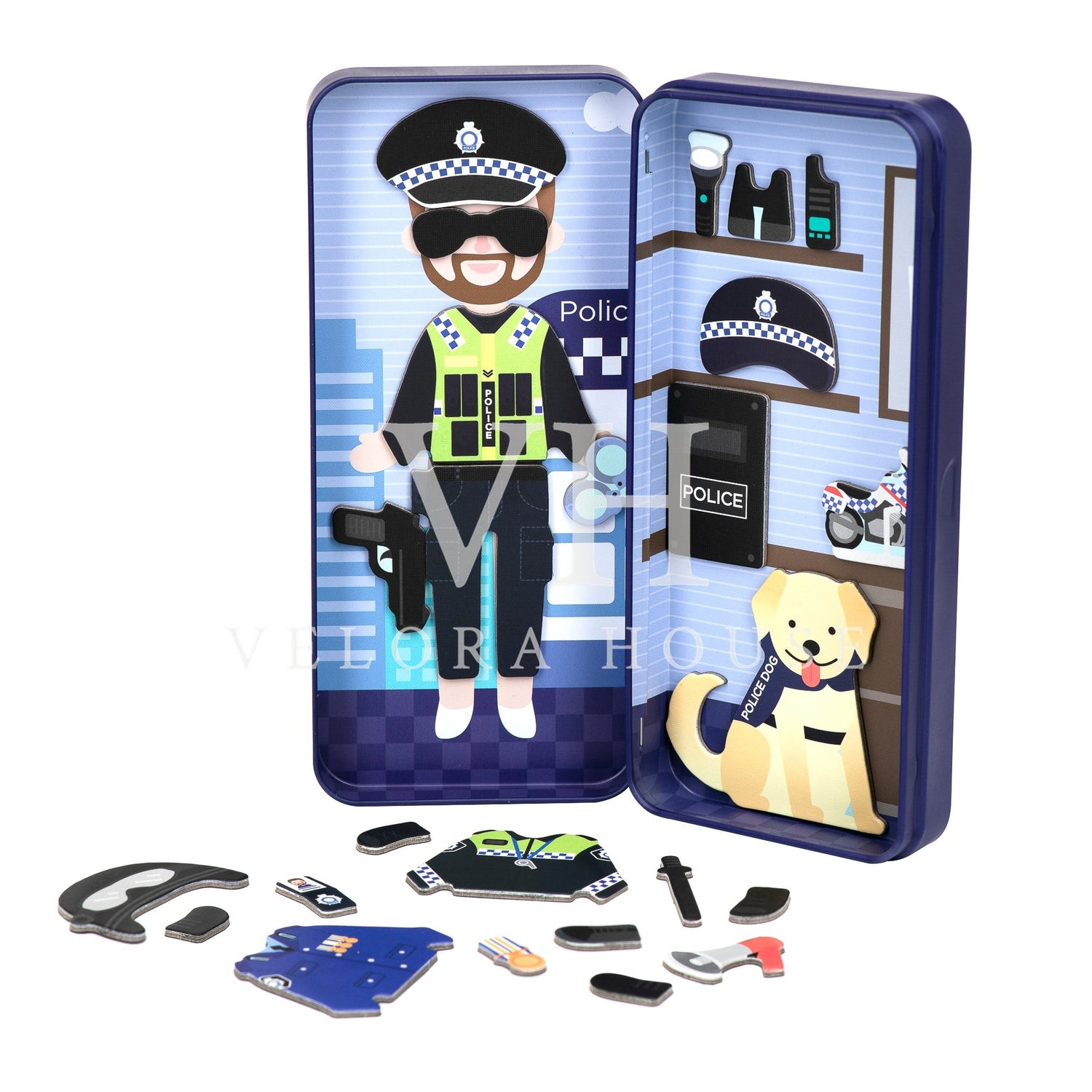 Police Officer Magnetic Puzzle Box