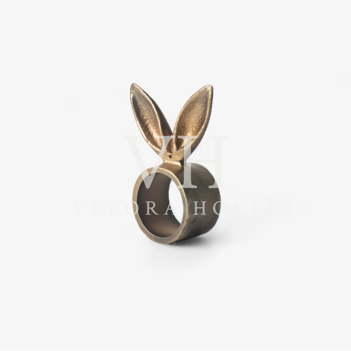 Rabbit Ears Napkin Ring Silver
