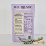 Kikki Seed Cracker Mix packaging with rosemary and garlic on a light background