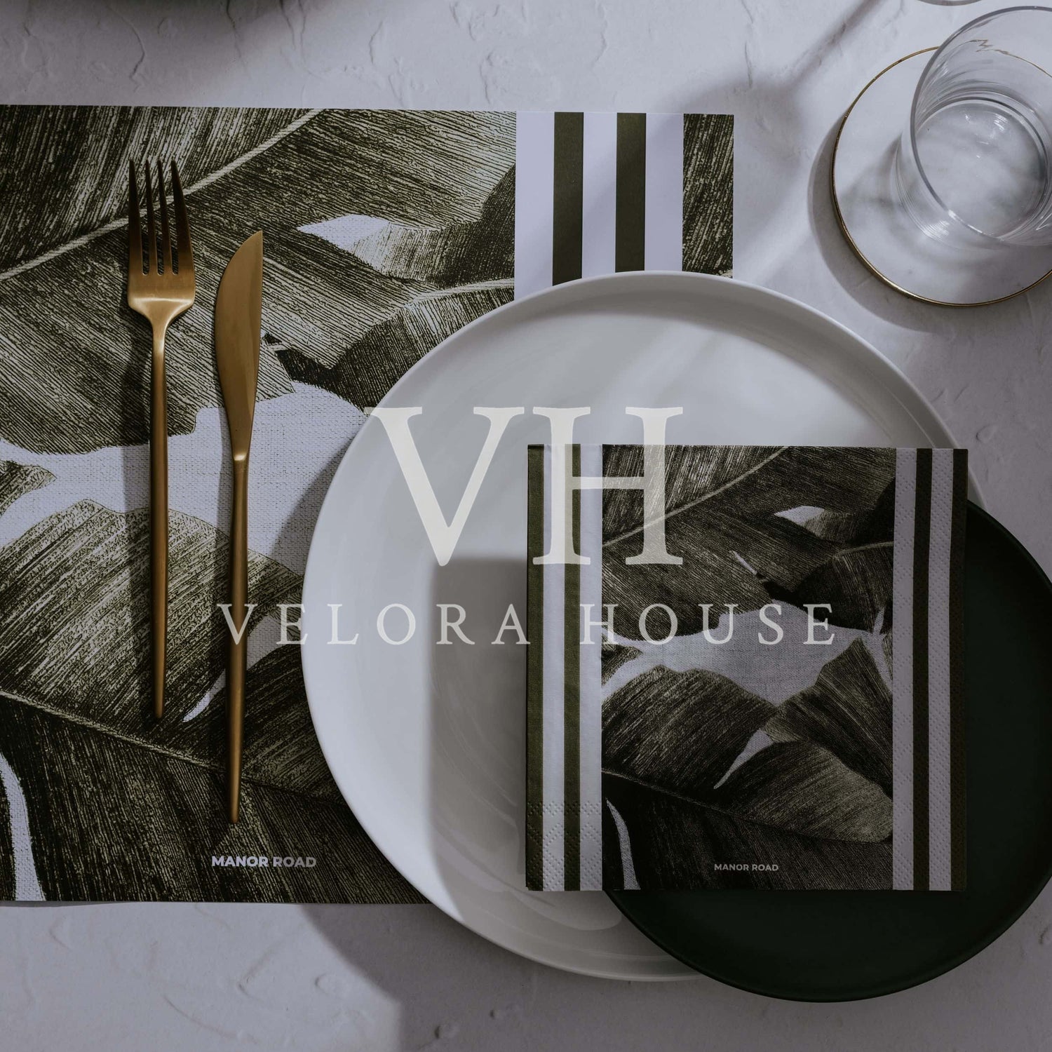 Rustic Palm Lunch Serviette