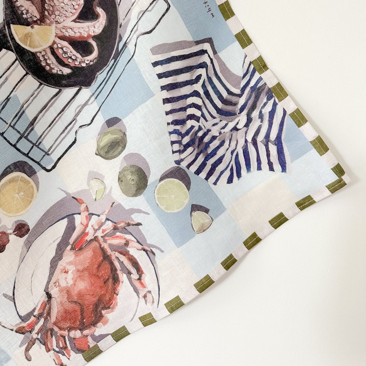 'SEAFOOD SPREAD' Tea Towel