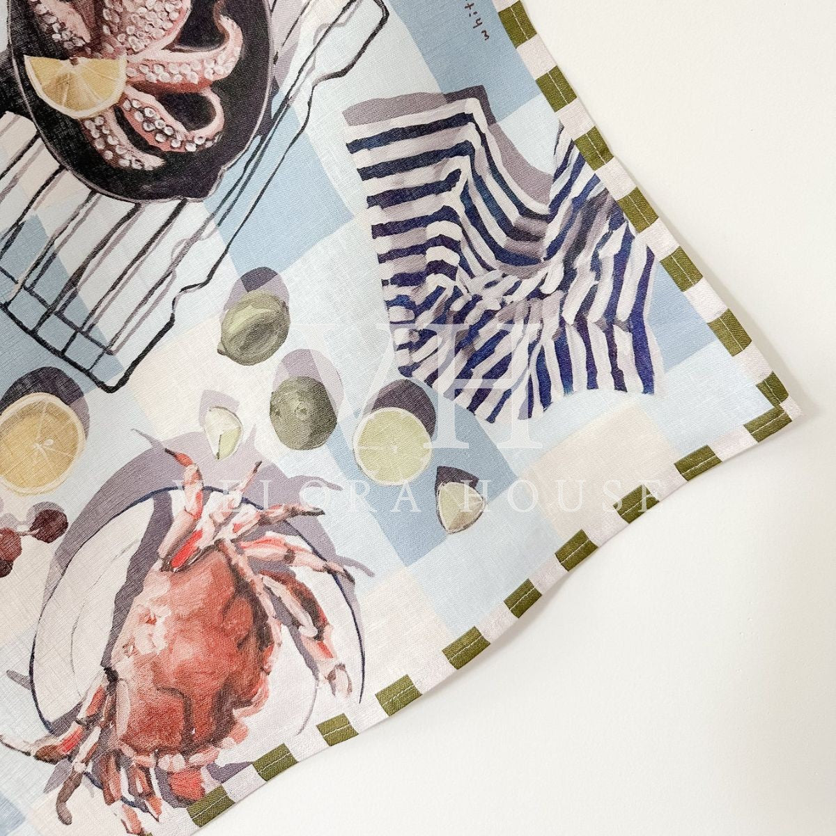 'SEAFOOD SPREAD' Tea Towel