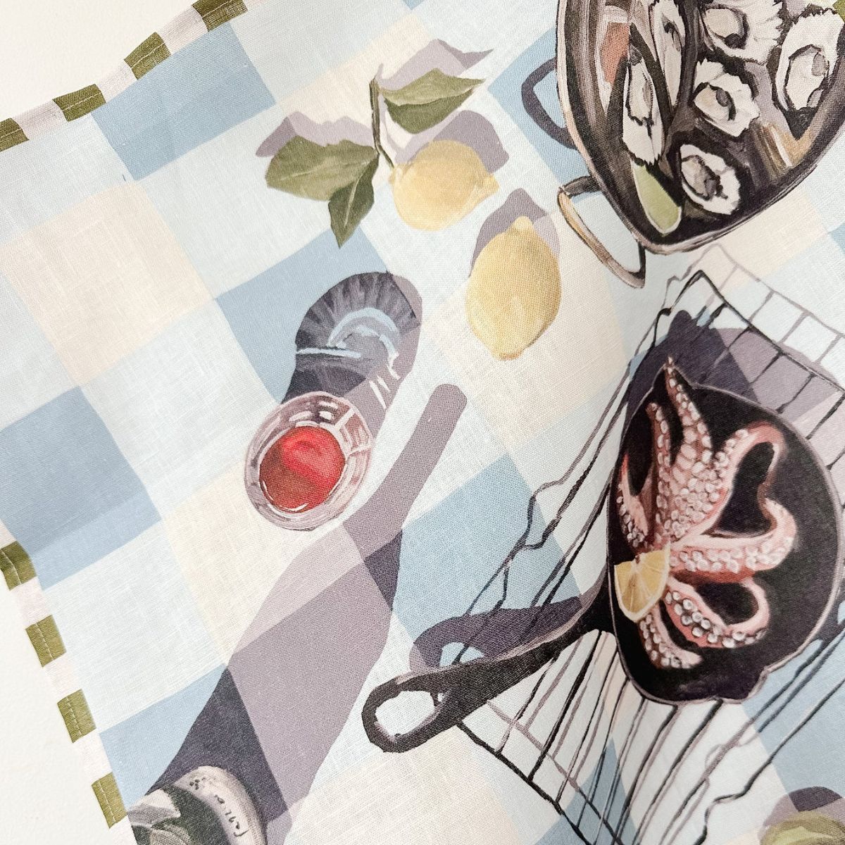 'SEAFOOD SPREAD' Tea Towel