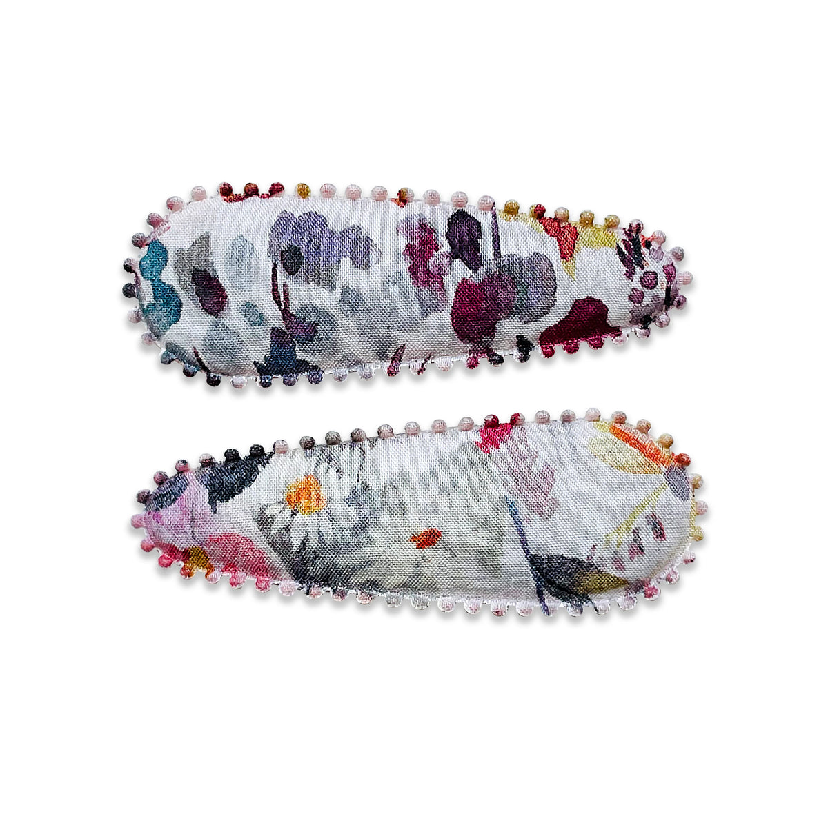 Set of girls Liberty floral patterned hair ties with detail edging. Great for everyday wear or gifting. 