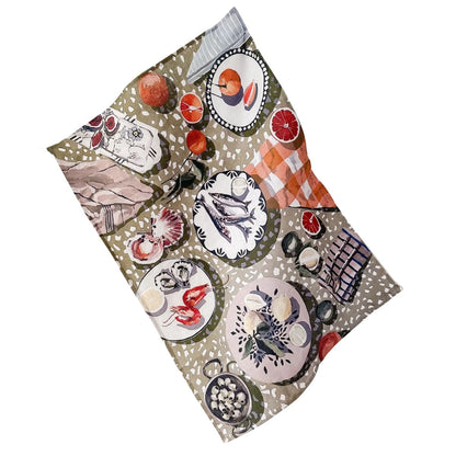 'TABLE BY THE SEA' Tea Towel