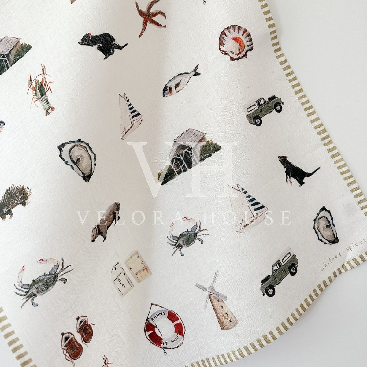 'TASMANIA' Tea Towel