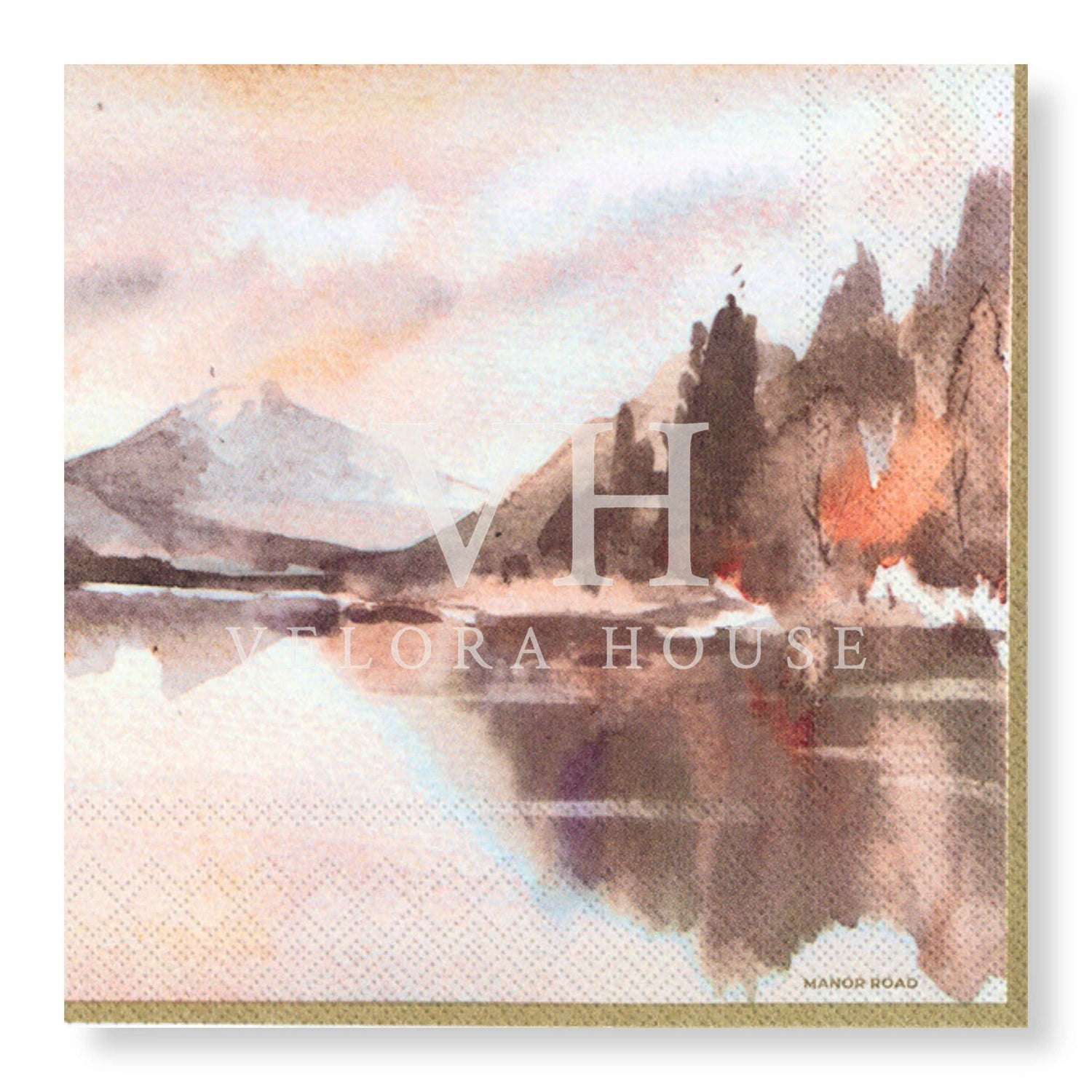 The Lake Cocktail Serviette