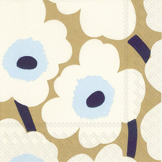 UNIKKO Cream/Gold Cocktail Serviette