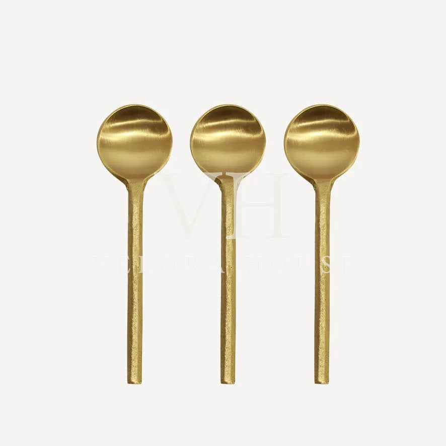 Brass Salt Spoon Set/3