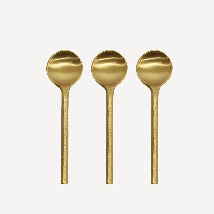 Brass Salt Spoon Set/3