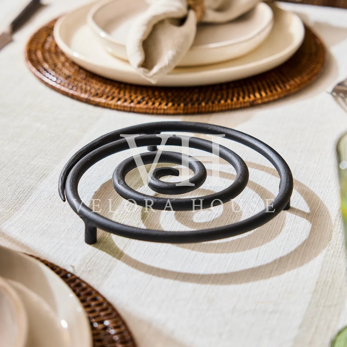 Hand Forged Trivet Black