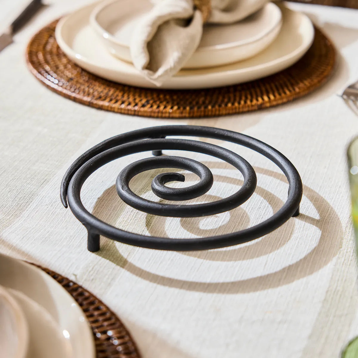 Hand Forged Trivet Antique Brass