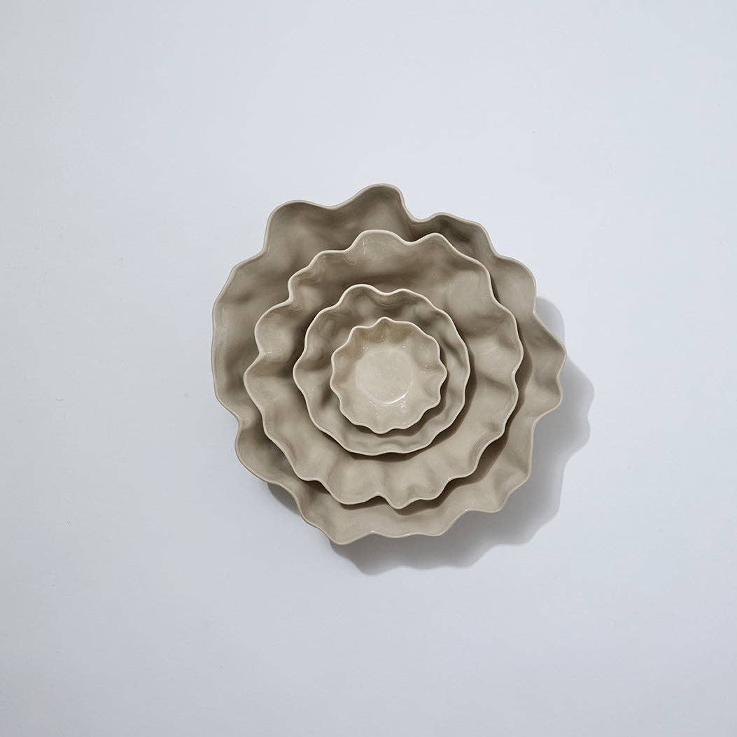 Ruffle Bowl Chalk White (XS)