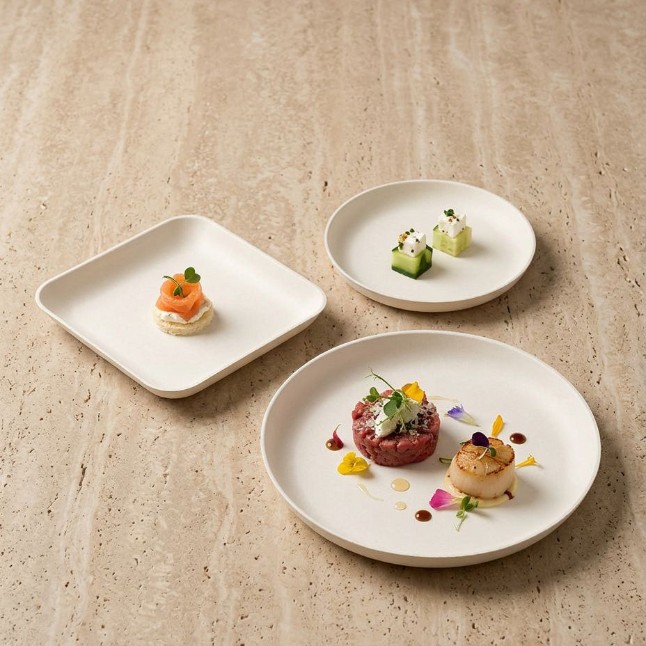 Square Snack Plate 12cm Pk/40