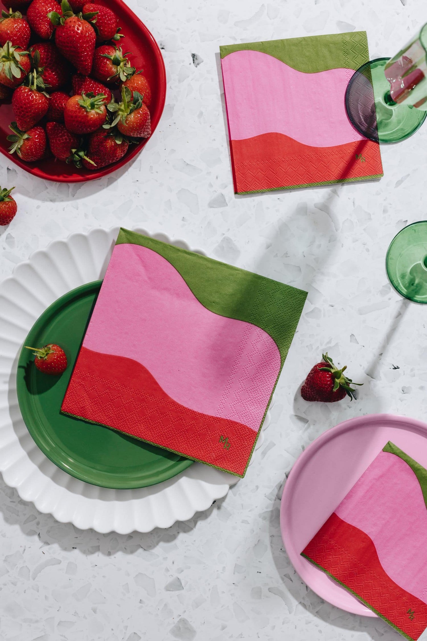 Colour Flow Cocktail Serviette