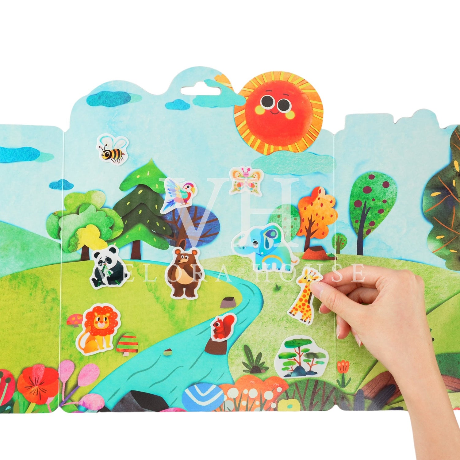 Wild Animals Jelly Stickers