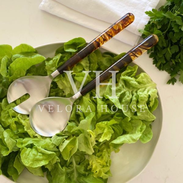 Tortoiseshell Salad Servers