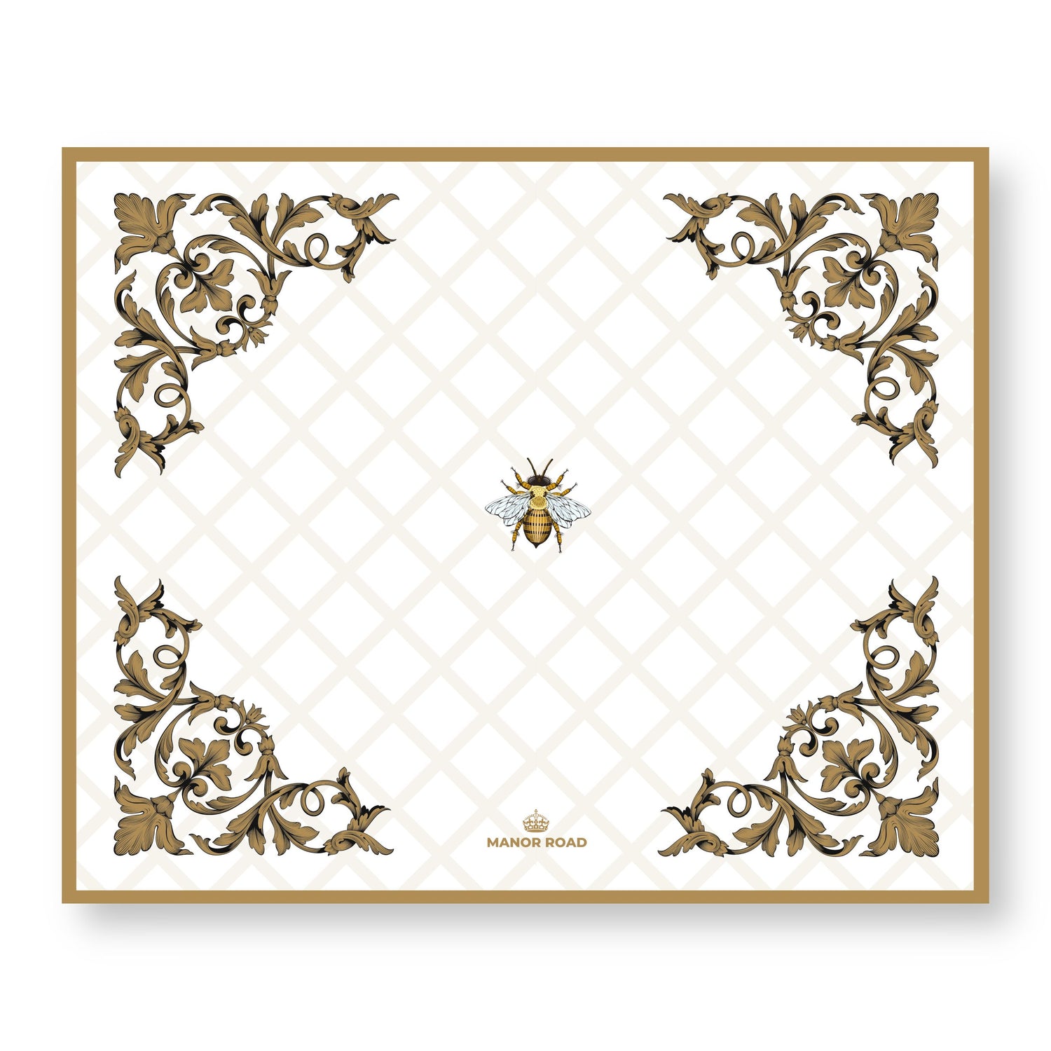 Ornamental Bee Paper Placemat Pad/30