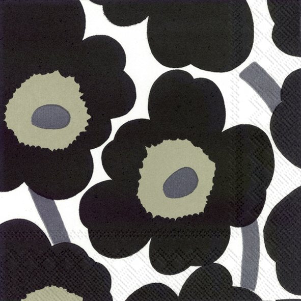UNIKKO White/Black Lunch Serviette