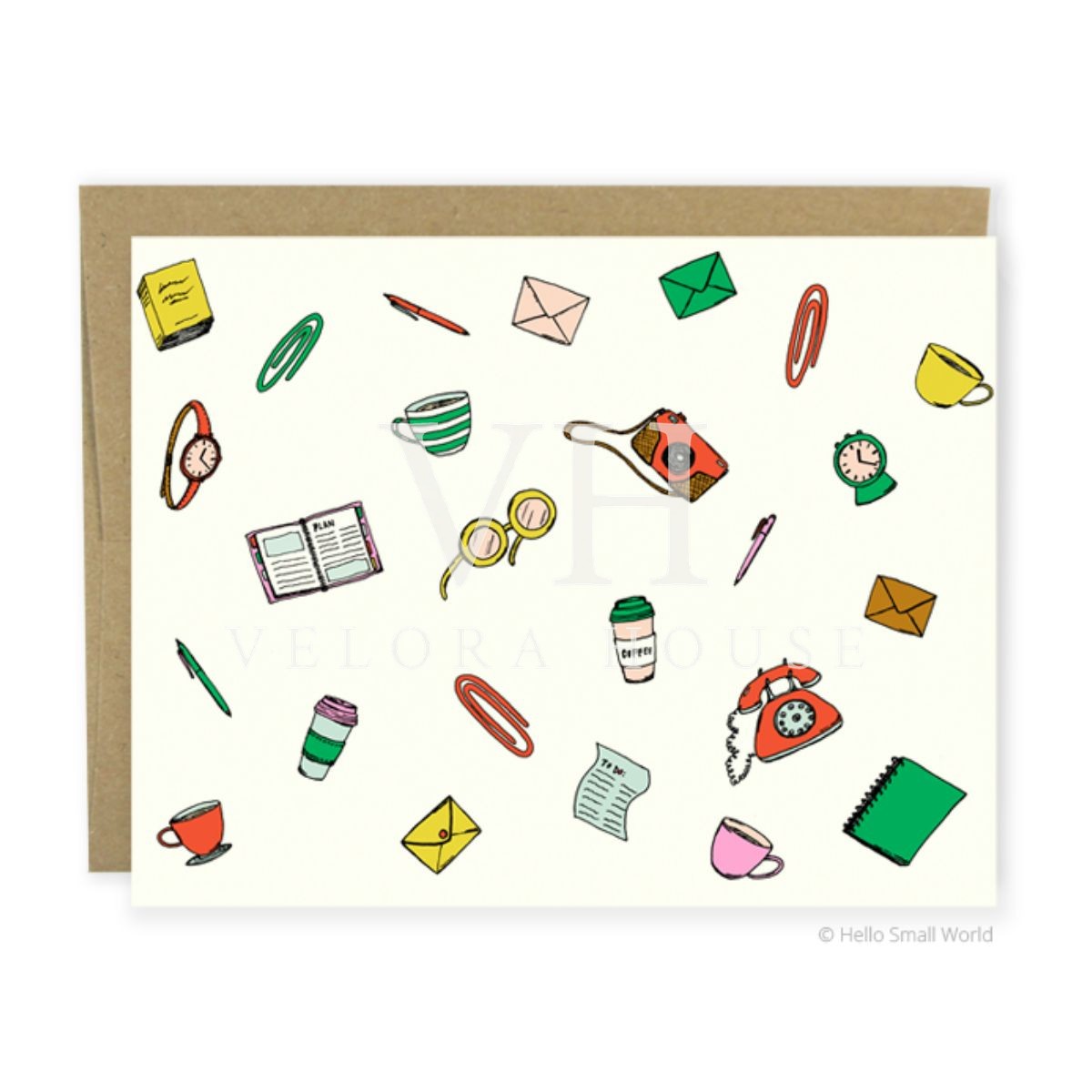 Busy Busy Blank Card