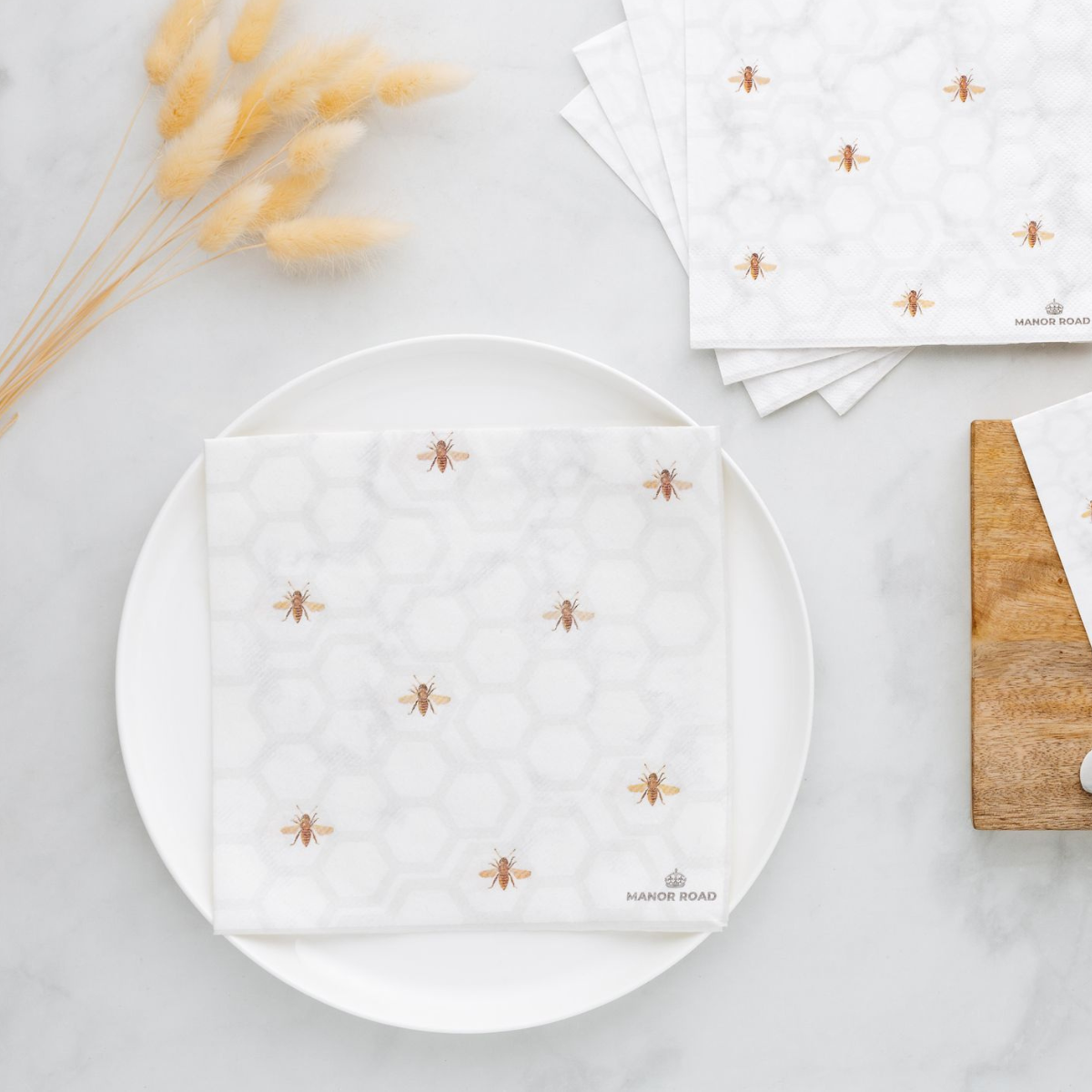 Marbled Bee Dinner Serviette