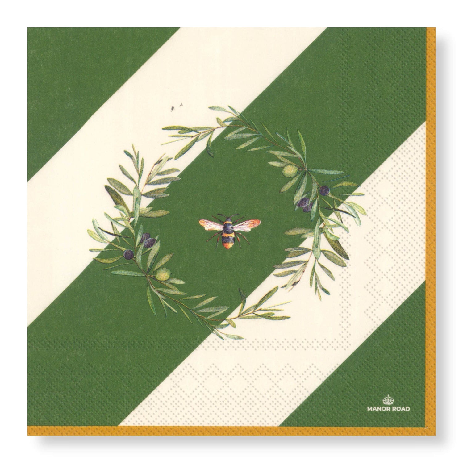 Olive & Bee Dinner Serviette