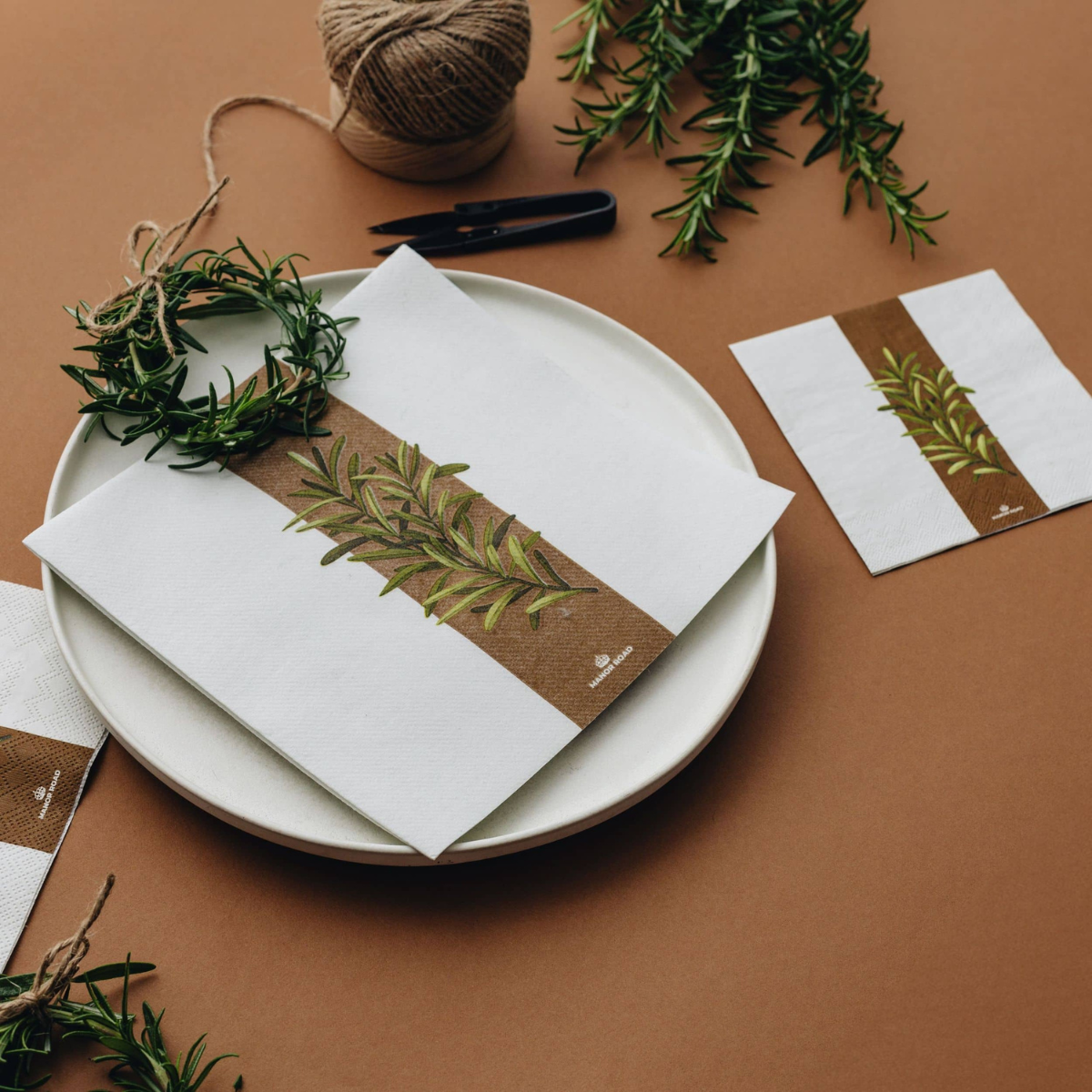 Rustic Rosemary Dinner Serviette