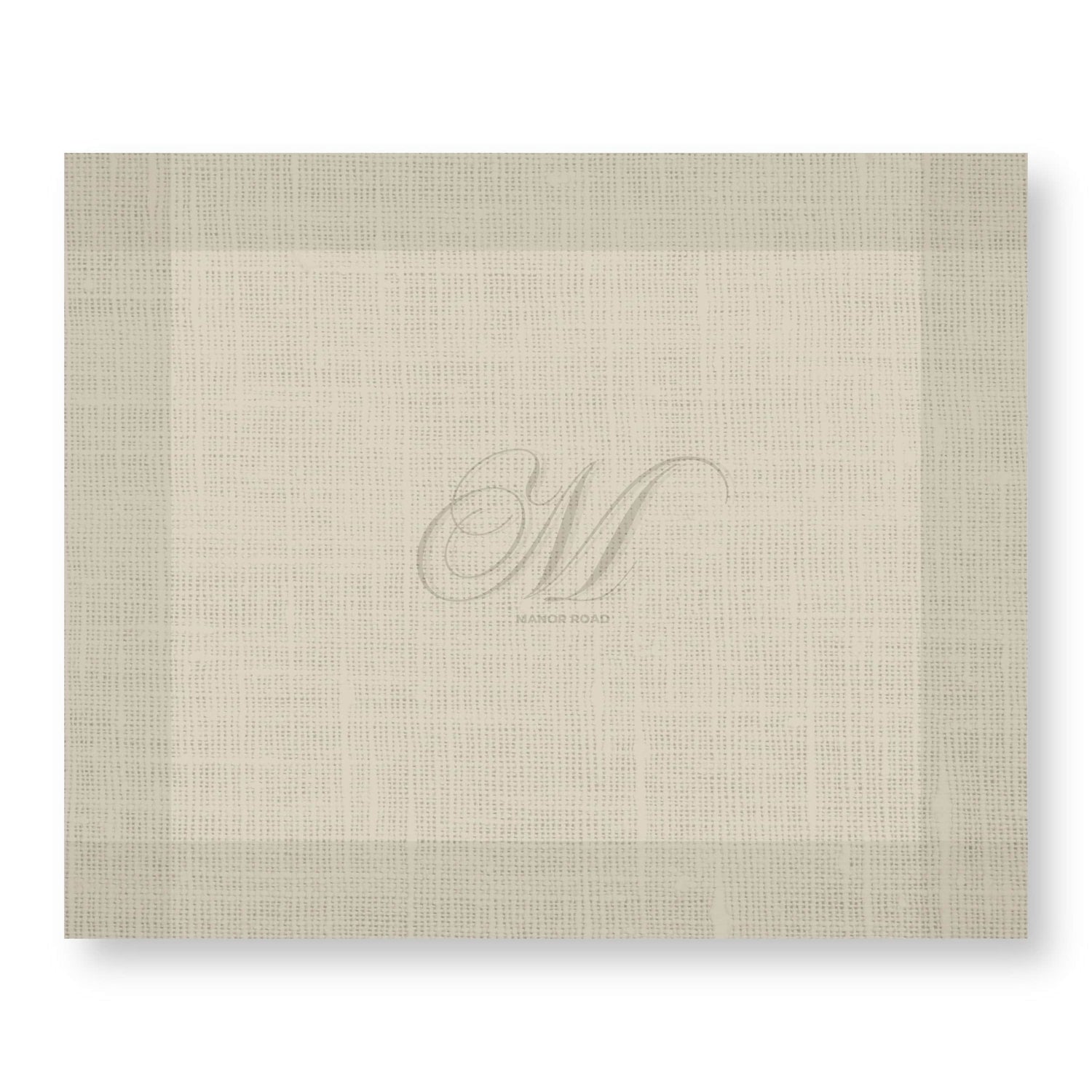 Linen Monogram Paper Placemat Pad/30