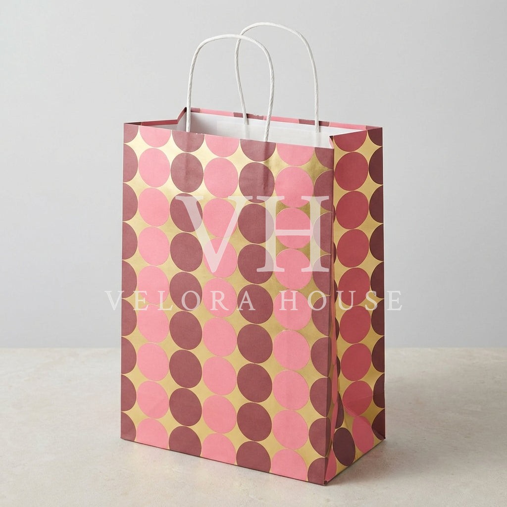 Baubles Gold Foil Gift Bag, Pk/2 (Small)