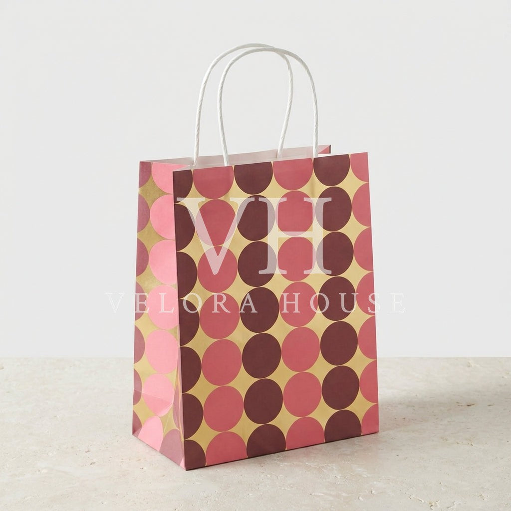 Baubles Gold Foil Gift Bag, Pk/2 (Small)