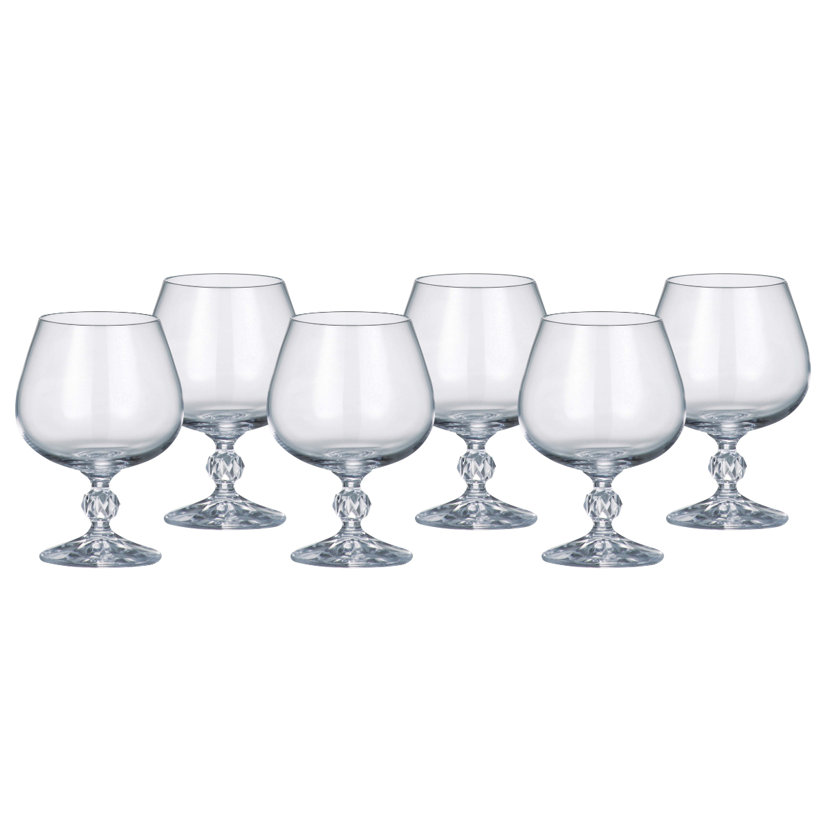 Claudia Crystal Brandy Glass Box/6 250ml