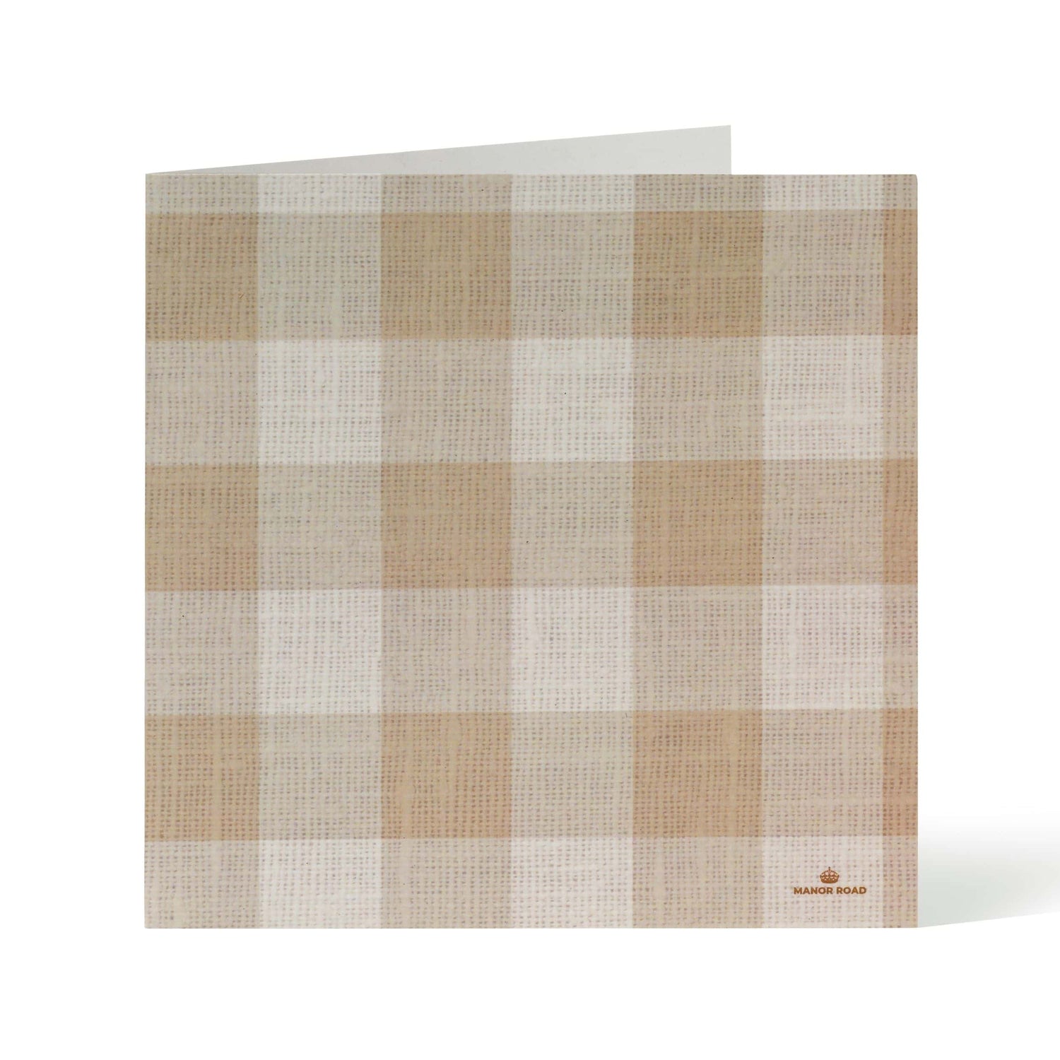 Linen Gingham Greeting Card