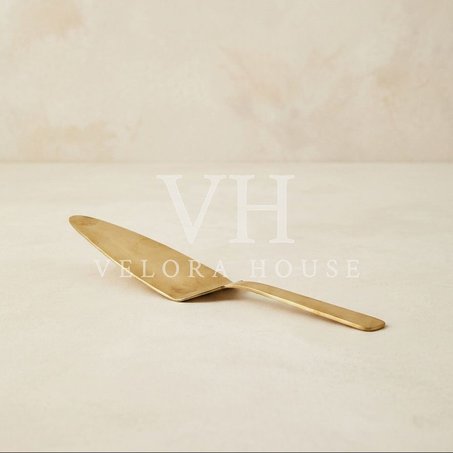 Foundry Brass Cake Server