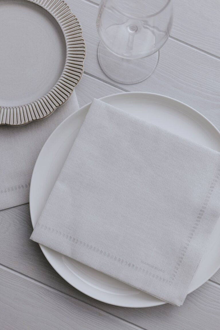 Linen Hemstitch Dinner Serviette