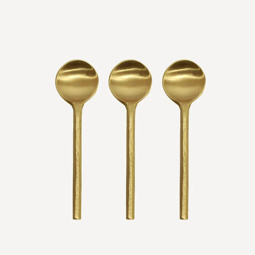 Brass Salt Spoon Set/3