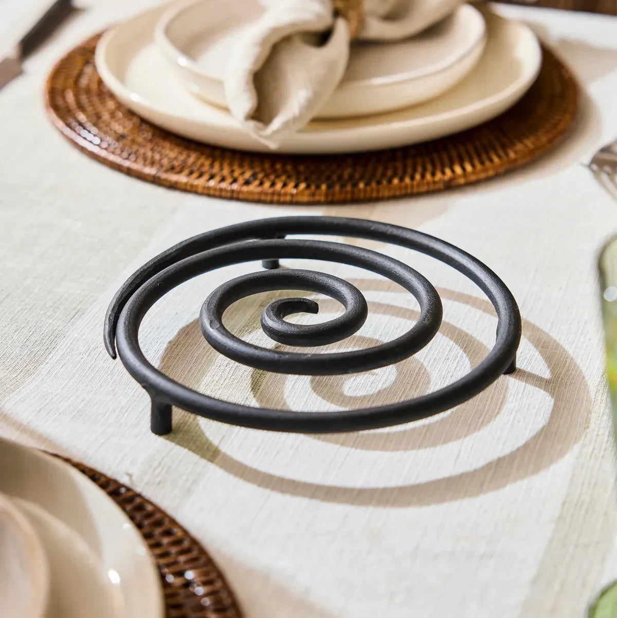 Hand Forged Trivet Black
