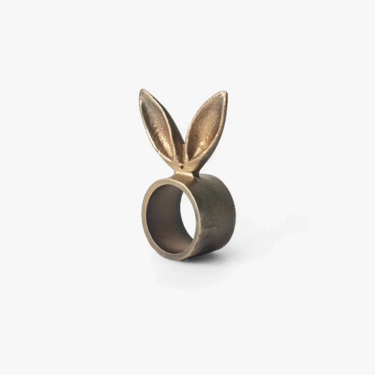 Rabbit Ears Napkin Ring Silver
