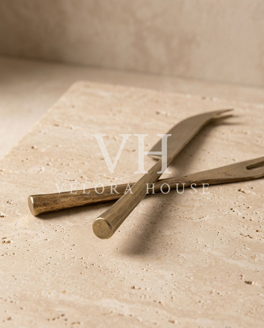 CALDER Brass Cheese Knife